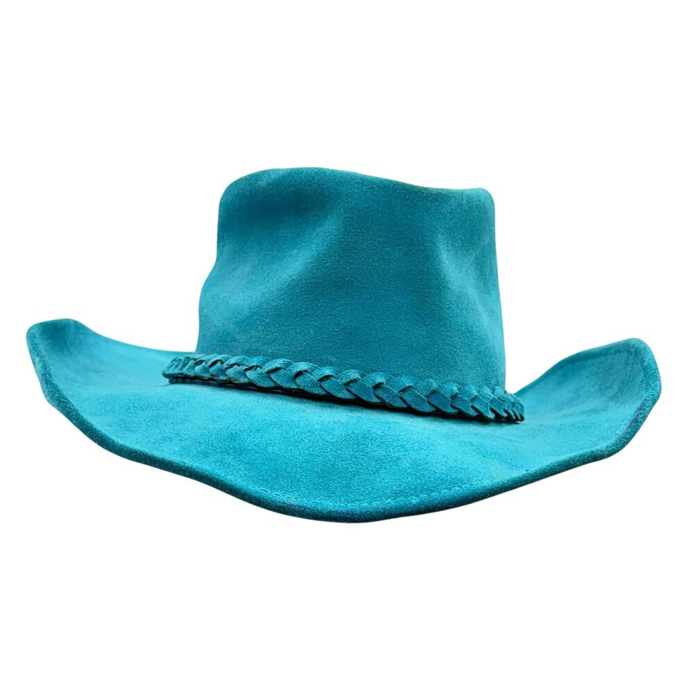Henschel Hat Co USA Teal Outback Western Hat Small Made in USA